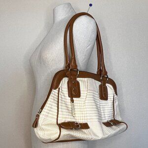 Chaps Houndstooth Shoulder Bag Purse